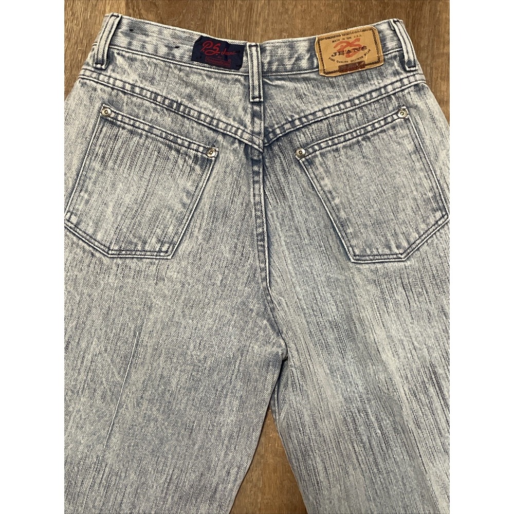 Vintage Cowgirl Panhandle Slim Jeans Womens Size 11/12 Light Denim Made in USA - Picture 4 of 9